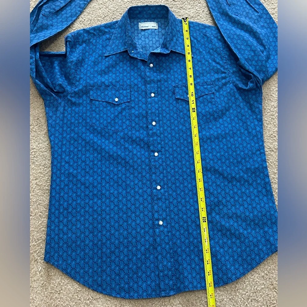 Vintage Wrangler Rancher Men’s Large Pearl Snap Shirt - Picture 7 of 7